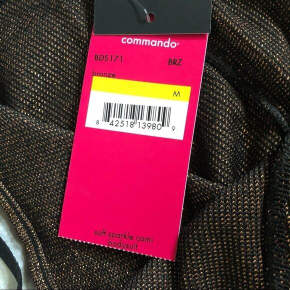 Commando Bronze Soft Sparkle Cami Thong Bodysuit NEW - Picture 7 of 12